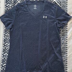 Under Armour Dark Blue V-Neck Tee